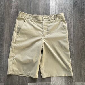 Under Armour Men's Light Khaki Flat Front Performance Shorts